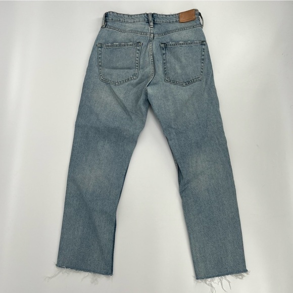 Zara Authentic Denim By TRF Button Fly Straight Leg Jeans Size 4 Women’s - Picture 3 of 5